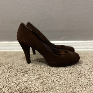 Steve Madden Brown Suede Heels